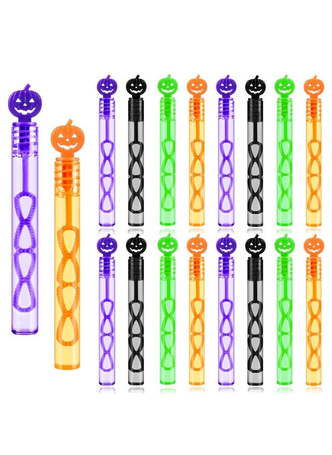 DERAYEE DERAYEE 36 Pack Halloween Bubble Wands for Kids Bulk, Pumpkin Mini Bubbles Party Favors Trick or Treat Toys for Boys Girls Halloween Goody Bag Filler, Treats Prizes, Classroom Awards  - Image 1