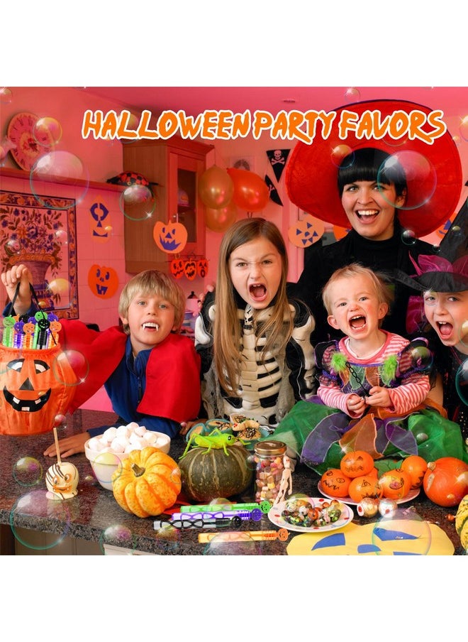DERAYEE DERAYEE 36 Pack Halloween Bubble Wands for Kids Bulk, Pumpkin Mini Bubbles Party Favors Trick or Treat Toys for Boys Girls Halloween Goody Bag Filler, Treats Prizes, Classroom Awards  - Image 5