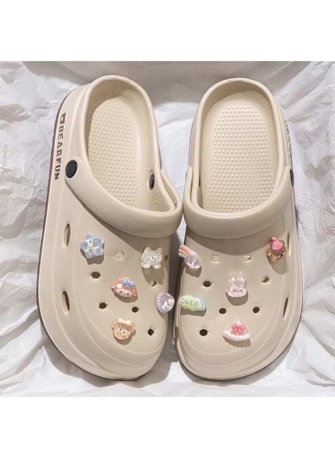 ZENIKO Holey Sandals Women Summer Outdoor Wear New Style Thick Sole Eva Sandals Anti-slip Anti-odor Beach Flip Flops Women's - Image 2