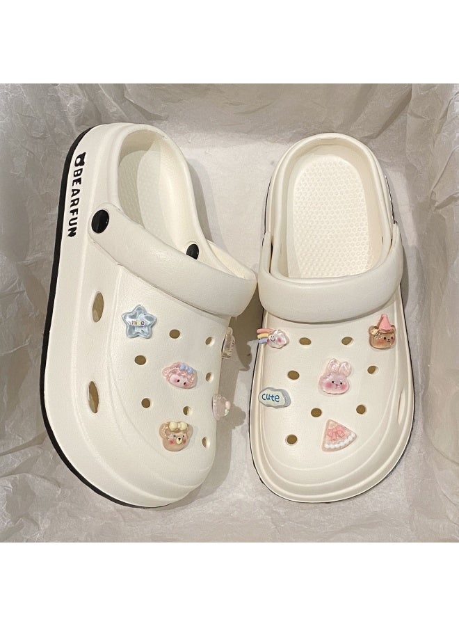 ZENIKO Holey Sandals Women Summer Outdoor Wear New Style Thick Sole Eva Sandals Anti-slip Anti-odor Beach Flip Flops Women's - Image 1