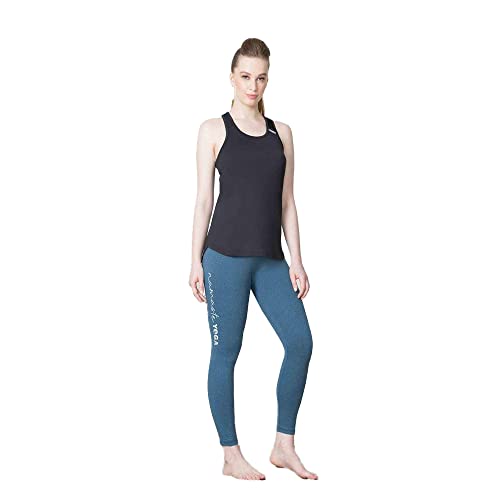 Van Heusen Women Proactive Snug Fit Snug Fit Yoga Pants - High Stretch, Moisture Wicking_88305_Ocean Blue_L - Image 4