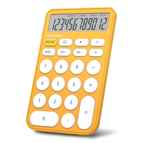 VEWINGL Standard Calculator, 12 Digit Large Display Desktop Calculator with Big Buttons for Office, School, Home & Business - Image 1