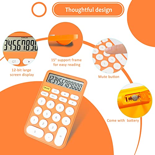 VEWINGL Standard Calculator, 12 Digit Large Display Desktop Calculator with Big Buttons for Office, School, Home & Business - Image 2