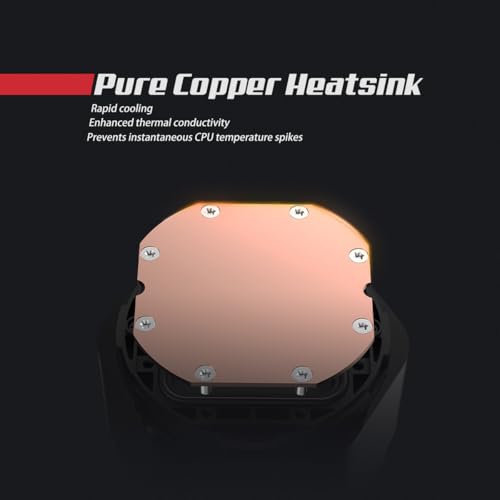 RUIX NC360 ARGB AIO CPU Liquid Cooler, 360mm High-Performance Water Cooling with High-Speed Ceramic Bearing Pump, 3X PWM ARGB Fans, Intel LGA 1851/1700/1200/115X/2011, AMD AM5/AM4 - Black - Image 4
