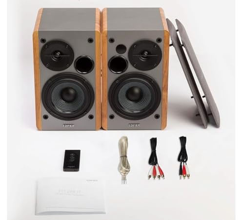 Edifier R1280T Powered Bookshelf Speakers - 2.0 Active Near Field Studio Monitor Speaker - Wooden Enclosure - 42 Watts RMS Power - Image 4