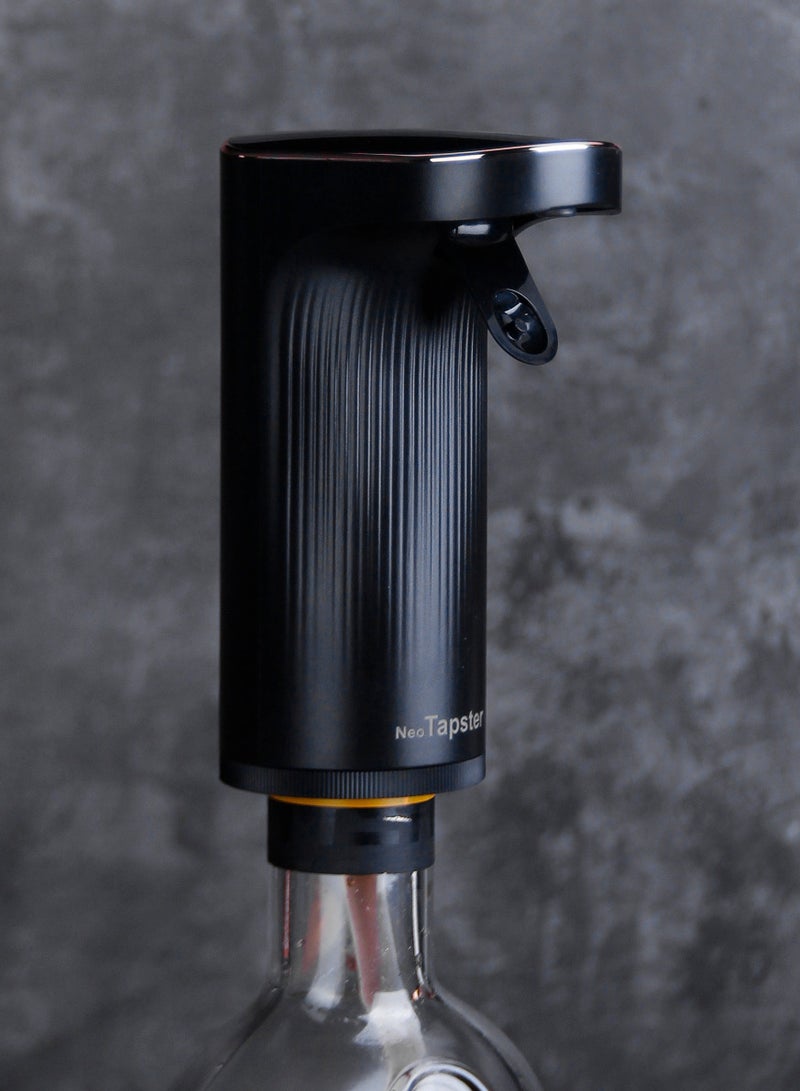 موزع مشروبات رقمي ذكي من نيو تابستر، سعة سكب قابلة للتعديل 1-999 مل، مع جهاز تهوية، وضع التنظيف الذاتي، بطارية قابلة لإعادة الشحن، مع وضع عد السكب، لون أسود، موزع ريدساك جديد ومُحدث - Image 1