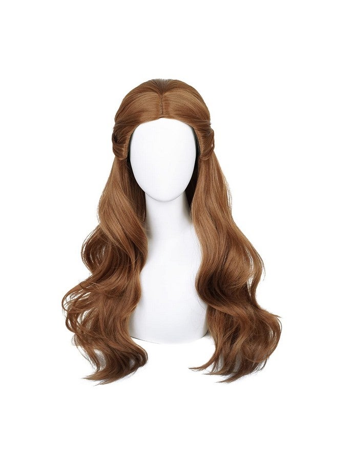 TSNOMORE Princess Cosplay Wig for Girls Long Light Brown Wavy Synthetic Hair with Braid Wig Cosplay Costume Carty Halloween Wig - Image 1
