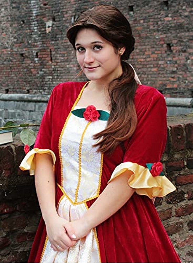 TSNOMORE Princess Cosplay Wig for Girls Long Light Brown Wavy Synthetic Hair with Braid Wig Cosplay Costume Carty Halloween Wig - Image 5