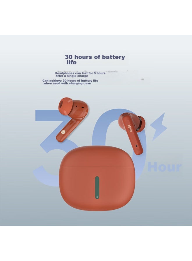 Left Grapefruit Zuoyou Xiaojinli سماعات بلوتوث لاسلكية حقيقية، تقليل ضوضاء المكالمات، مكبر صوت 12mm داخل الأذن، صوت عالي الجودة، إلغاء ضوضاء نشط 48db، صندوق هدايا عيد الميلاد، أخضر موزي - Image 3