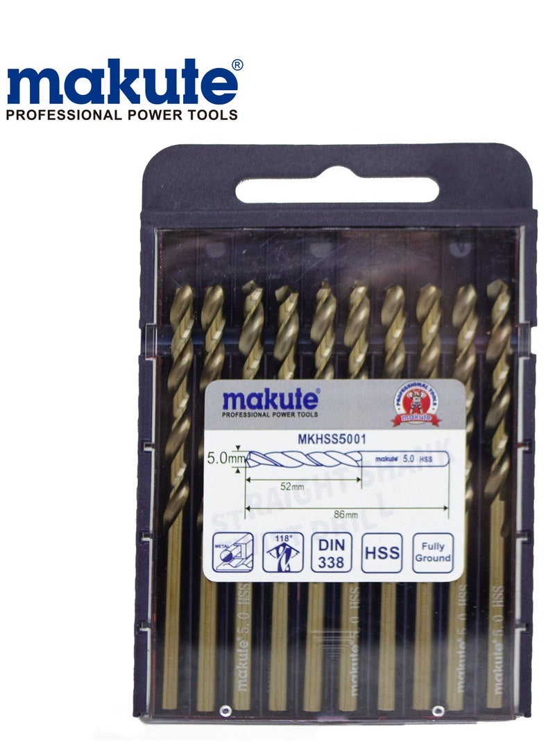 makute 5mm Metal Drill Bit Box