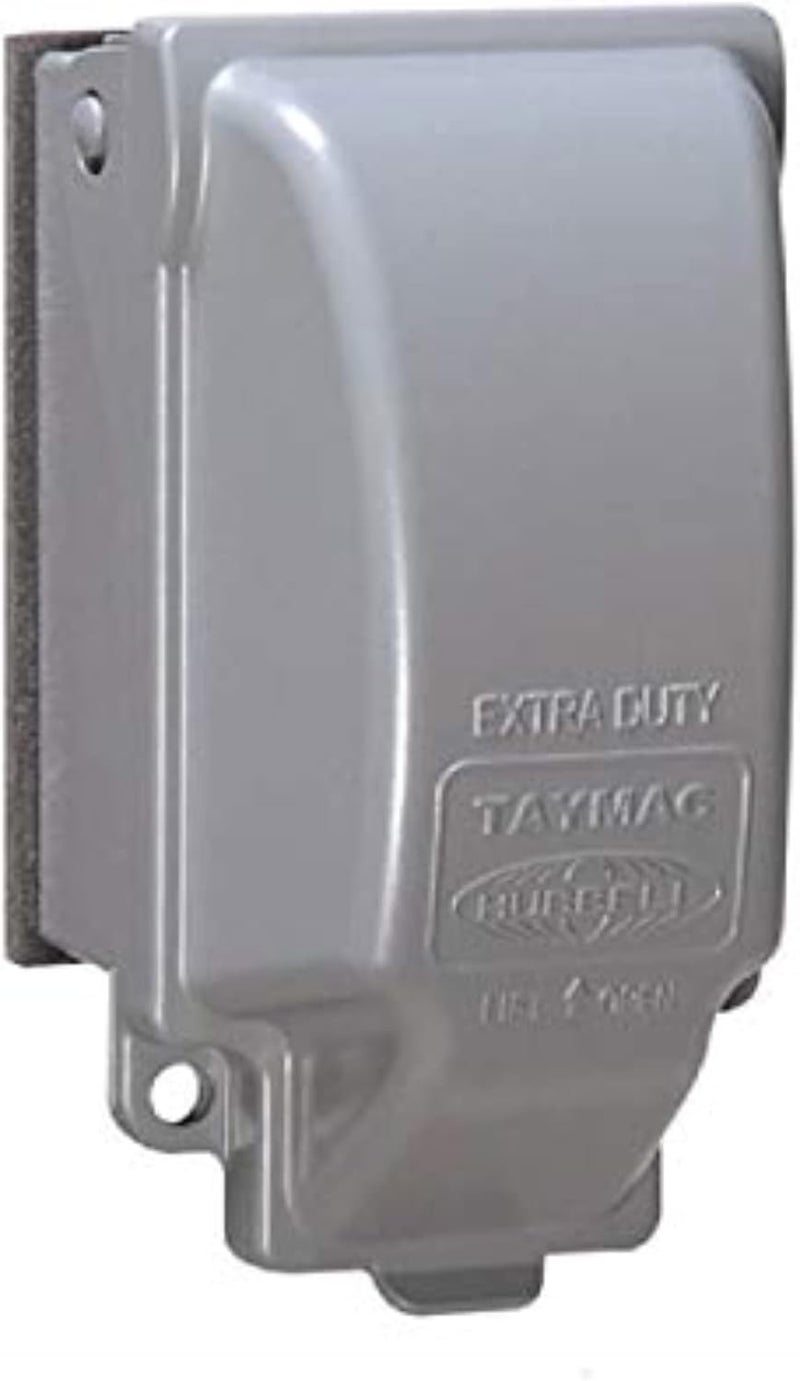 TayMac MX3200 RaynGuard Extra Duty Metal Weatherproof In-Use Cover, 1-Gang, Gray - Image 1