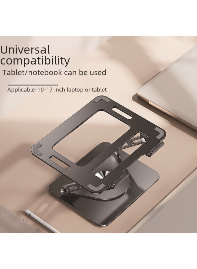Digital Computer Stand Computer Desk Riser Holder Laptop Stand Adjustable Desktop Riser Lift-Color:Folding-black ] - Image 3