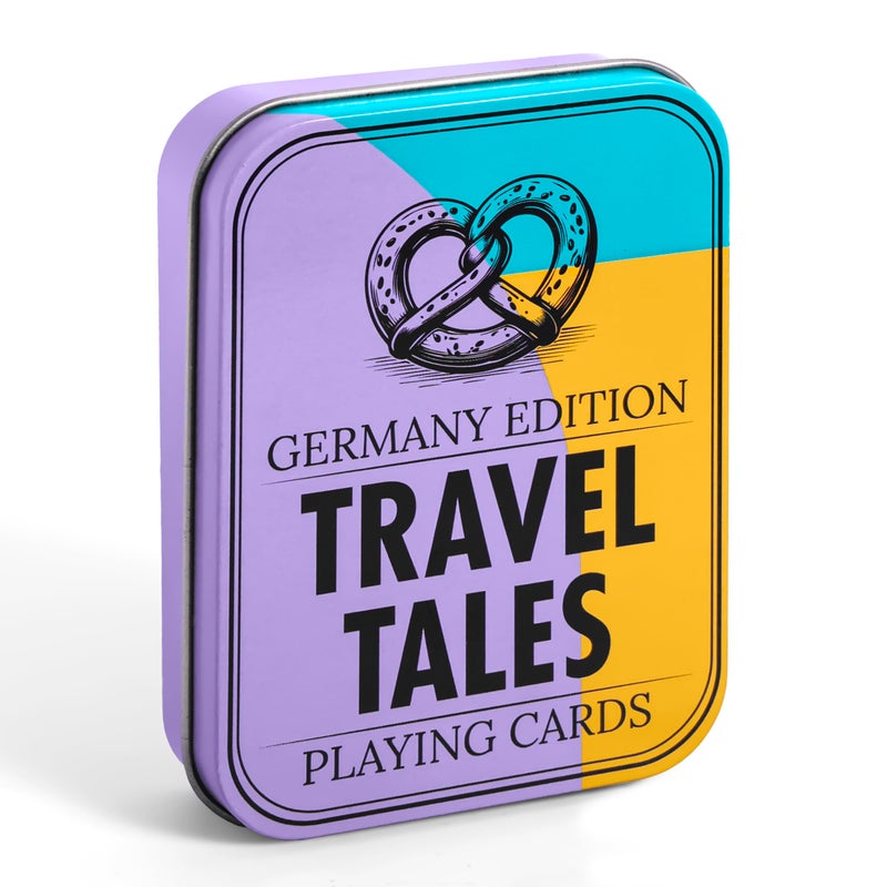 All7s Travel Tales Germany Edition Playing Cards with German Phrases Stunning Travel Photography Learn While You Play Poker Size Deck in Tin Case Gift for Travelers Language Lovers - Image 3