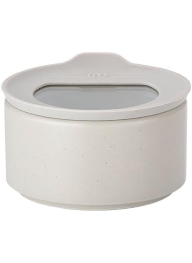 Orchid Fika Ceramic Food Storage Box Round 200Ml Airtight Porcelain Food Container With Lid Kitchen Storage Organizer Lunch Box Meal Prep Container Set Microwave Safe  - Image 5