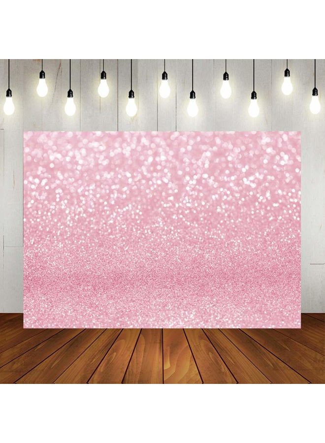 Lofaris Pink Bokeh Photography Backdrop Shinny Spots Sparkle Abstract Halos Background Newborn Baby Shower Birthday Party Decorations Portrait Photo Booth Props 7x5ft - Image 1