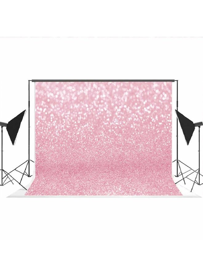 Lofaris Pink Bokeh Photography Backdrop Shinny Spots Sparkle Abstract Halos Background Newborn Baby Shower Birthday Party Decorations Portrait Photo Booth Props 7x5ft - Image 4