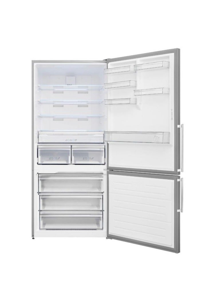 Kelvinator Combi Refrigerator two doors bottom freezer 650 Litres stainless Steel XXL KBM653TSE - Image 3