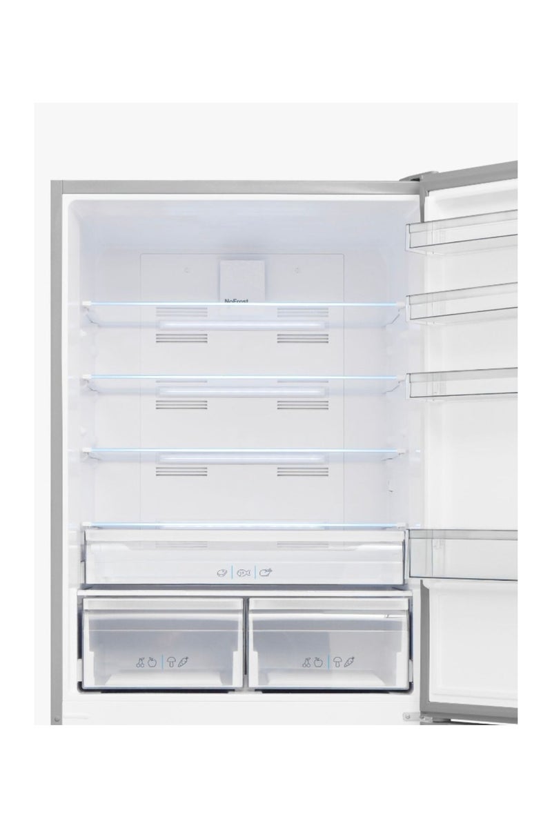 Kelvinator Combi Refrigerator two doors bottom freezer 650 Litres stainless Steel XXL KBM653TSE - Image 4