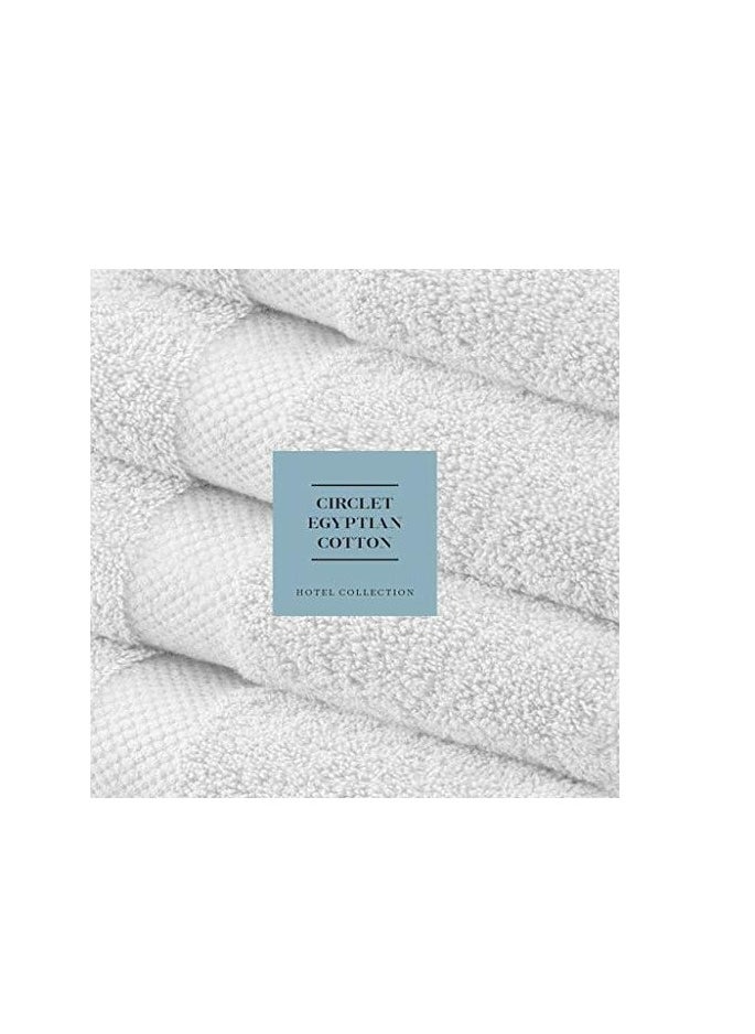 White Classic White Classic WhiteClassic Luxury Cotton Washcloths - Large Hotel Spa Bathroom Face Towel | 12 Pack  - Image 3