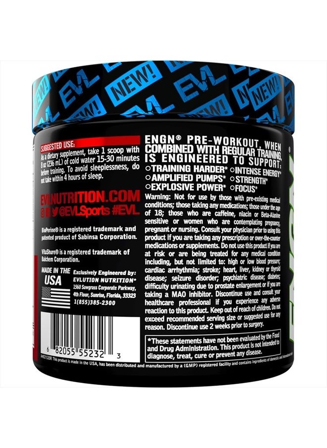 Evlution - EVL Intense Pre Workout with Creatine - Pre Workout Powder Drink for Lasting Energy Focus and Recovery - ENGN Energizing Pre Workout for Men with Beta Alanine Caffeine and L Theanine - Cherry Limeade - Image 1