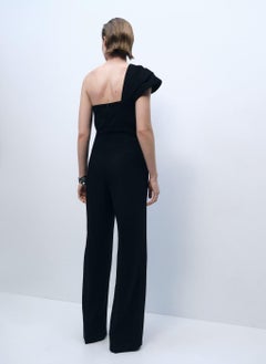 MANGO Long Draped Neckline Jumpsuit  - Image 2