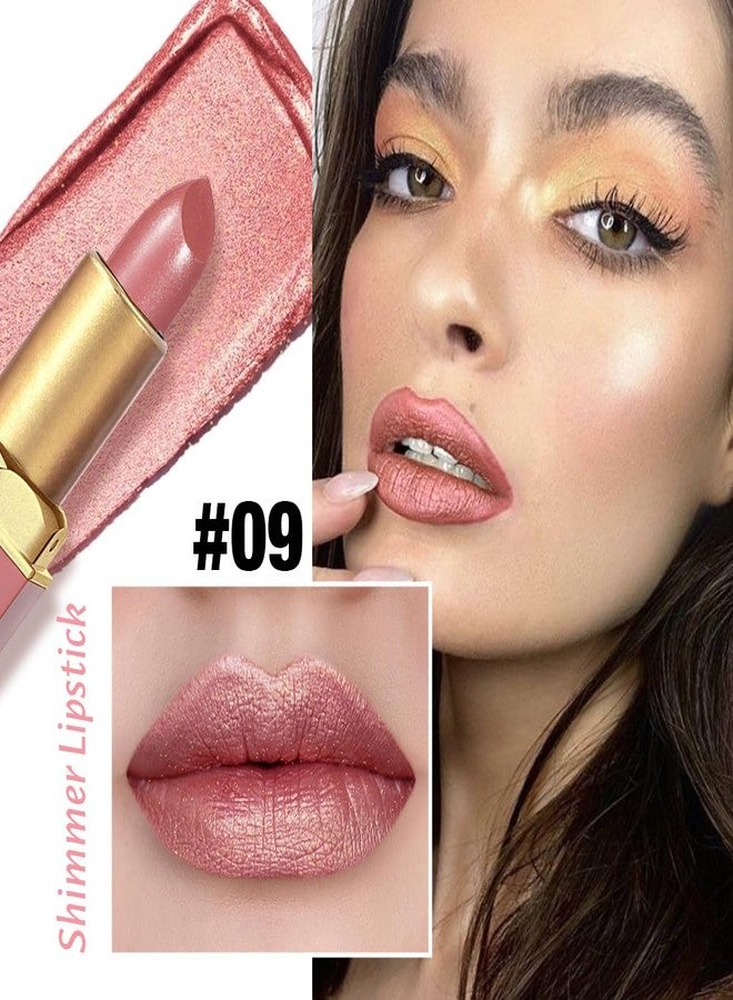 CAKAILA Nude Metallic Lipstick Lip Gloss for Women,Lightweight Shimmer Frosted Long Lasting Lipstick,Glitter Lip Stain Waterproof Smudge Proof 24 Hour Full Coverage Lip Makeup,Vegan - Image 3