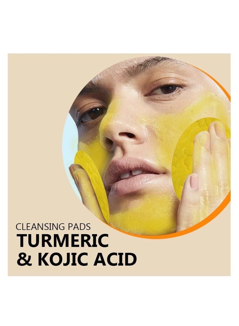 وسادات تنظيف الكركم وتقشير وتنظيف الوجه - Image 2