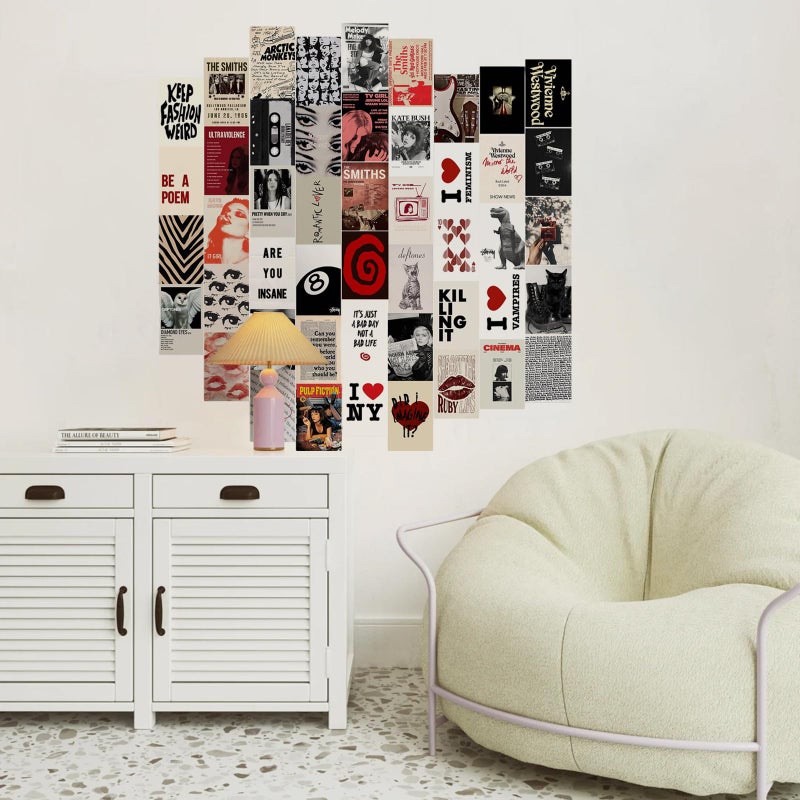 KBKBART 50Pcs Downtown Girl Room Decor, Y2k Wall Art Prints for Bedroom, Coquette Wall Collage Kit for Room Aesthetic, 4"x6" Vintage Photo Collage Kit Pictures, Retro Rockstar Posters Dorm Decor - Image 3