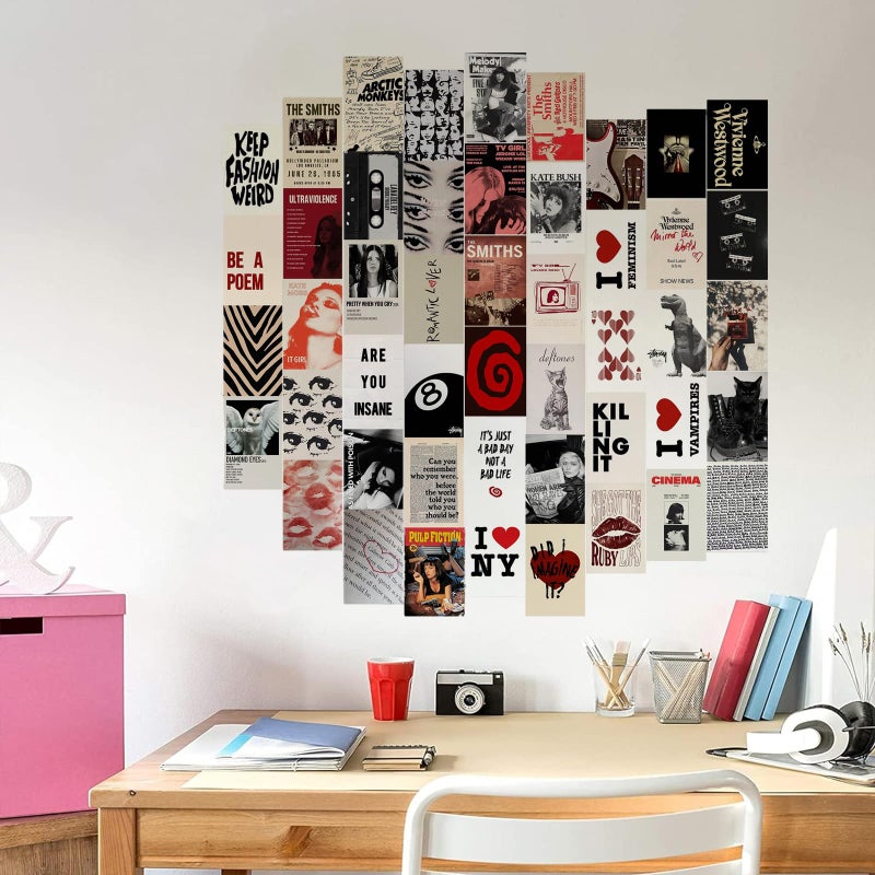 KBKBART 50Pcs Downtown Girl Room Decor, Y2k Wall Art Prints for Bedroom, Coquette Wall Collage Kit for Room Aesthetic, 4"x6" Vintage Photo Collage Kit Pictures, Retro Rockstar Posters Dorm Decor - Image 4