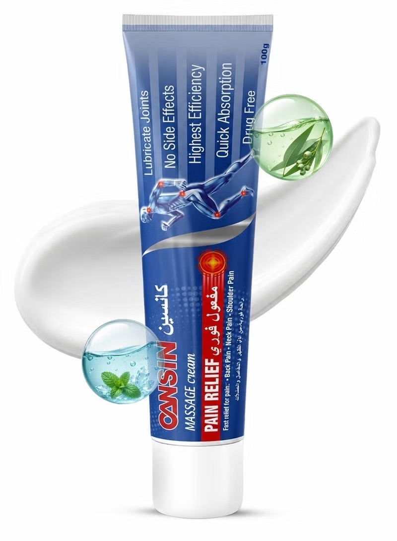 ستار CANSIN Massage Cream Pain Relief 100 جم – كريم تدليك موضعي للراحة - Image 2