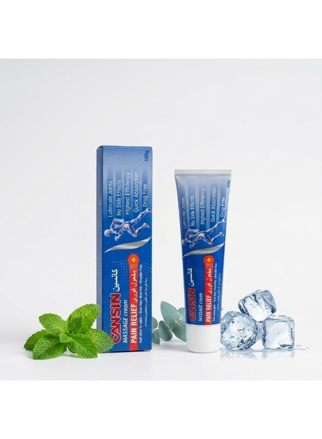 ستار CANSIN Massage Cream Pain Relief 100 جم – كريم تدليك موضعي للراحة - Image 1