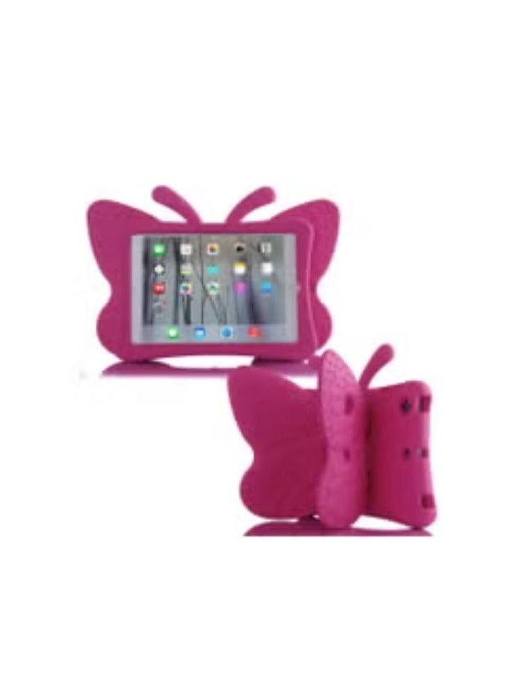 iPad 7 10.2 3D Cute Butterfly Case - Light Weight EVA Stand Shockproof Rugged Heavy Duty Kids Friendly Tablet Case for iPad 10.2 iPad 7th Gen iPad Pink - Image 1