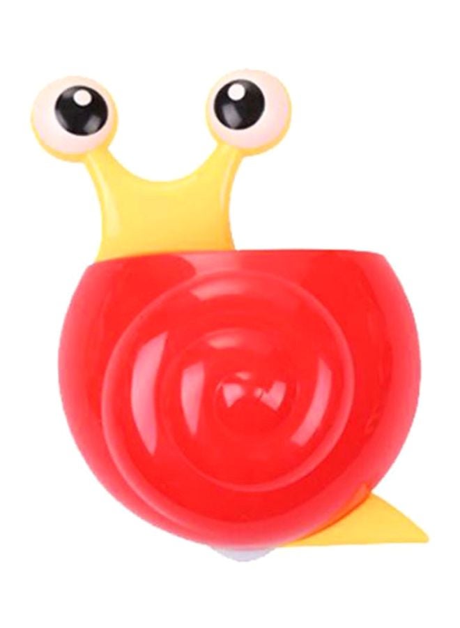 Voberry Cute Cartoon Sucker Hook Toothbrush Holder Red/Yellow 1x1x1cm - Image 1