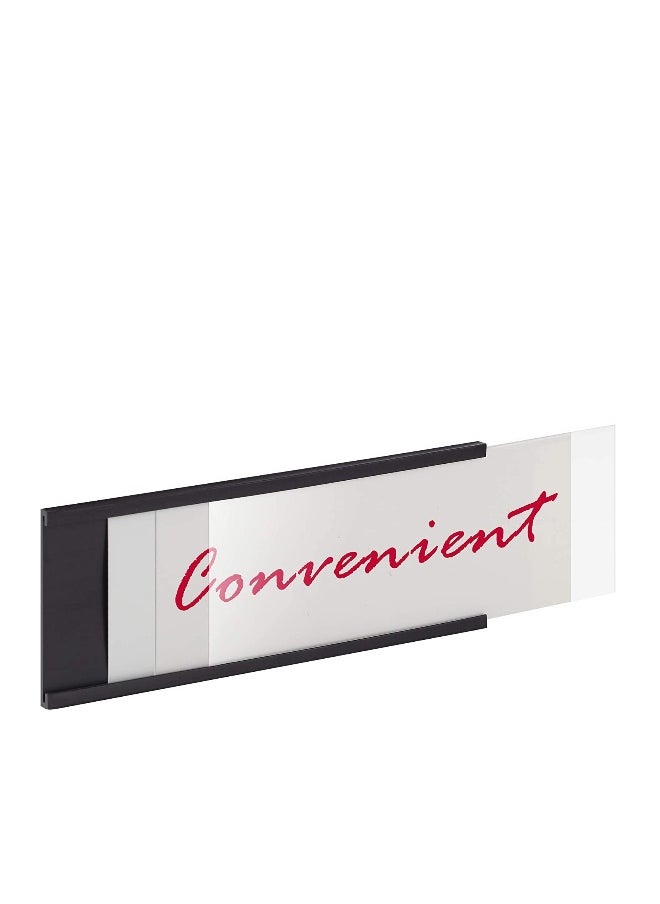 Generic Magnetic Label Holder 2” x 1” 50 Packs C Channel Thick 300g White Paper Cards Protective Film Strong Magnet Mess Free Removable for Shelf White Board Toolbox Metal Wall Cabinet DrawerMH2150  - Image 5