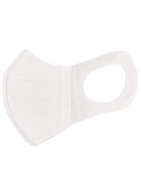 50-Piece 3D Protective Face Mask White