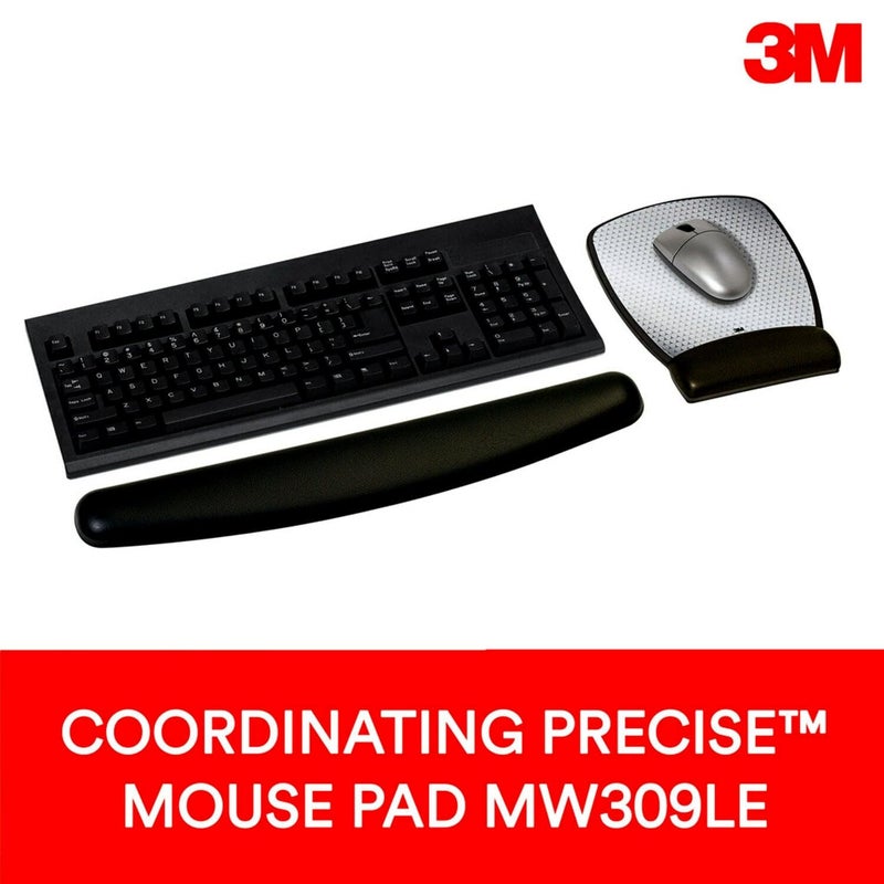 3Mâ„¢ Compact Gel Wrist Rest for Keyboards, Soothing Gel Comfort, Product Protection, 18" Wide, Black - Image 5