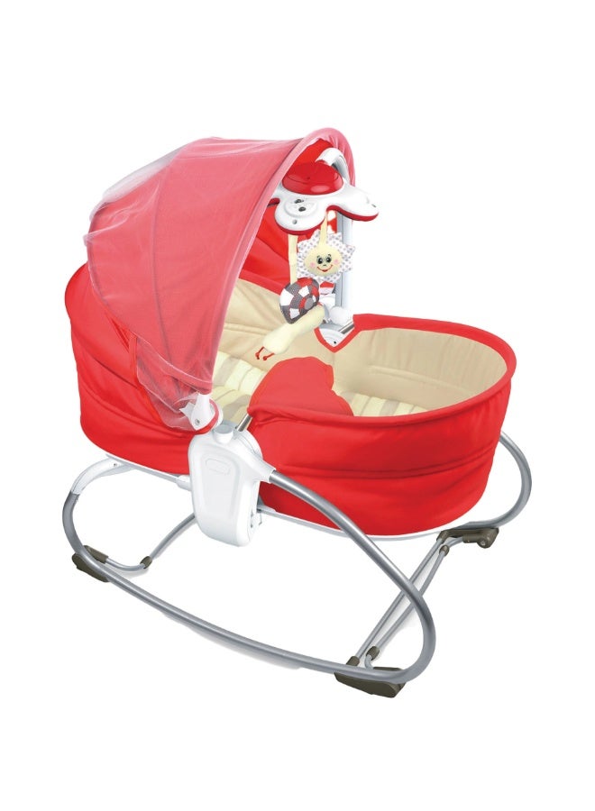 تيبيبي Tiibaby 68151 كرسي هزاز للأطفال 3 في 1 مع اهتزاز وموسيقى وشريط ألعاب - من حديثي الولادة إلى الأطفال الصغار (حتى 18 كجم) - Image 1