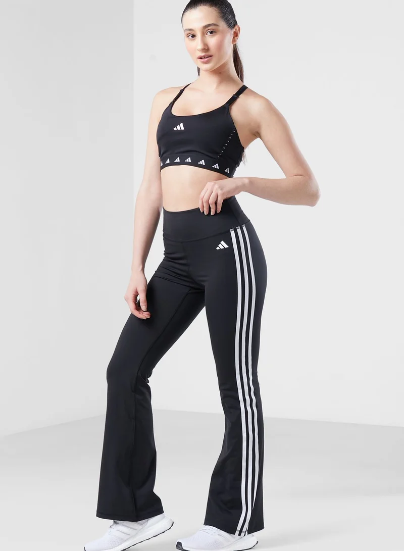 Adidas 3 Stripe Logo Flared Tights