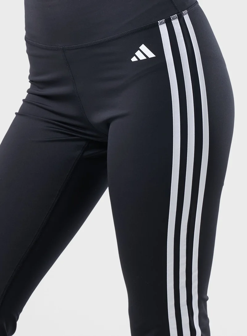 Adidas 3 Stripe Logo Flared Tights