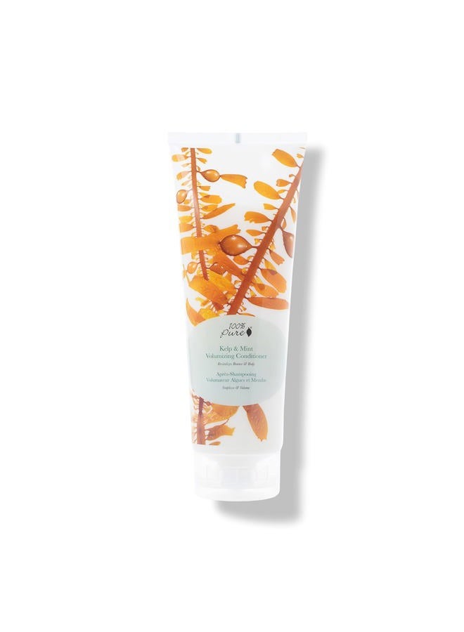 100 % Pure Kelp & Mint Volumizing Conditioner (8 Fl Oz), Sulfate Free Conditioner, Nourishing, For Hair Thickening, Organic Conditioner for Hair Growth - Image 1