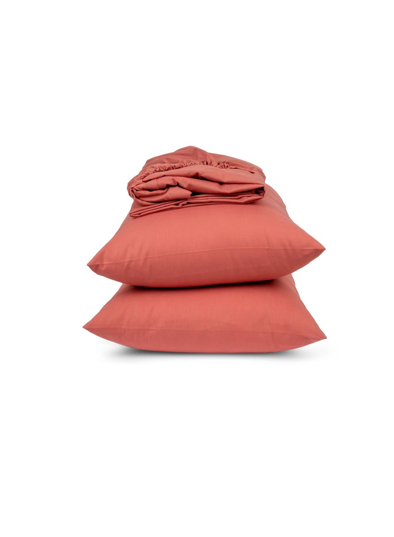 Home of linens Fitted Sheet Set Watermelon 120x200 - Image 1