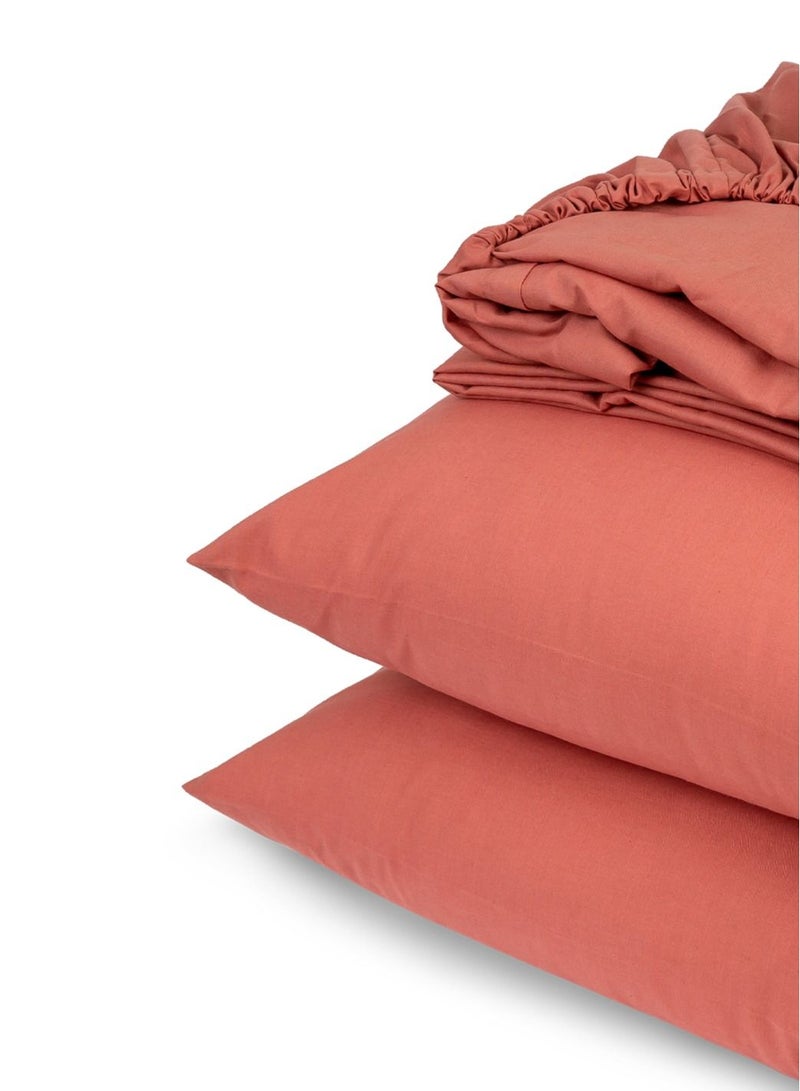 Home of linens Fitted Sheet Set Watermelon 120x200 - Image 3
