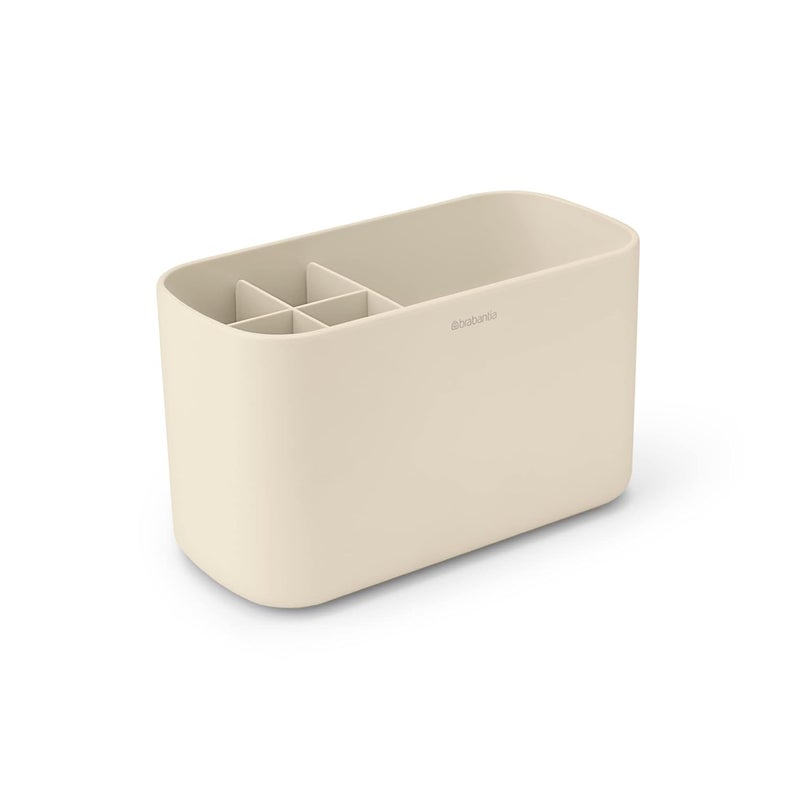 brabantia Brabantia Renew Premium Toothbrush Holders for thinKitchen Bathroom Multipurpose Storage Holder Stand for Bathroom Toothbrush Tongue Cleaner Soap Beige 
