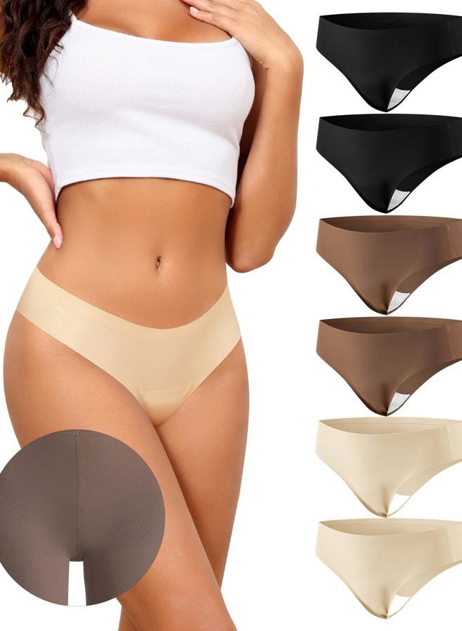 LEVAO Seamless Thongs for Women-Low Waist Invisible G-string No Show Thong Panty Liners Workout Panties S-XL - Image 1