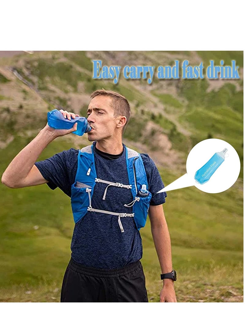 KASTWAVE قارورة لينة من البولي يوريثان قارورة ترطيب للجري قابلة للطي زجاجة مياه ناعمة قابلة للطي لحزمة الترطيب لركوب الدراجات الماراثون والجري والمشي لمسافات طويلة - Image 5