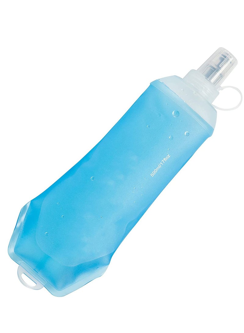 KASTWAVE قارورة لينة من البولي يوريثان قارورة ترطيب للجري قابلة للطي زجاجة مياه ناعمة قابلة للطي لحزمة الترطيب لركوب الدراجات الماراثون والجري والمشي لمسافات طويلة - Image 1