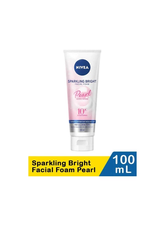 نيفيا Sparkling Bright Facial Foam Pearl Micro Serum 100ml