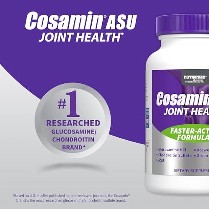 Nutramax Laboratories Cosamin Nutramax Laboratories ASU Joint Health Supplement with Glucosamine, Chondroitin & ASU for Adult Men & Women, Joint Supplement, 90 Capsules - Image 5