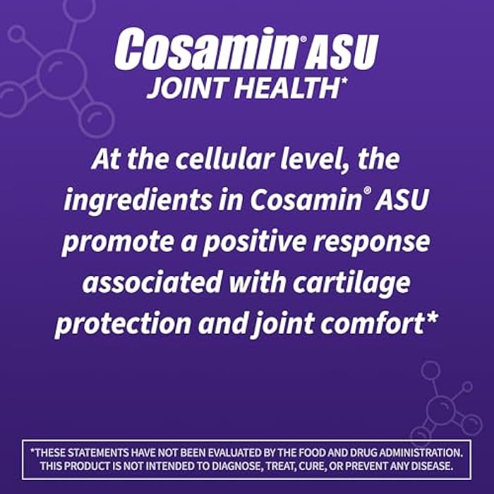 Nutramax Laboratories Cosamin Nutramax Laboratories ASU Joint Health Supplement with Glucosamine, Chondroitin & ASU for Adult Men & Women, Joint Supplement, 90 Capsules - Image 4