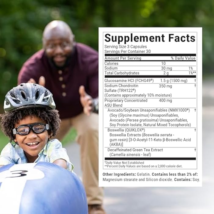 Nutramax Laboratories Cosamin Nutramax Laboratories ASU Joint Health Supplement with Glucosamine, Chondroitin & ASU for Adult Men & Women, Joint Supplement, 90 Capsules - Image 2